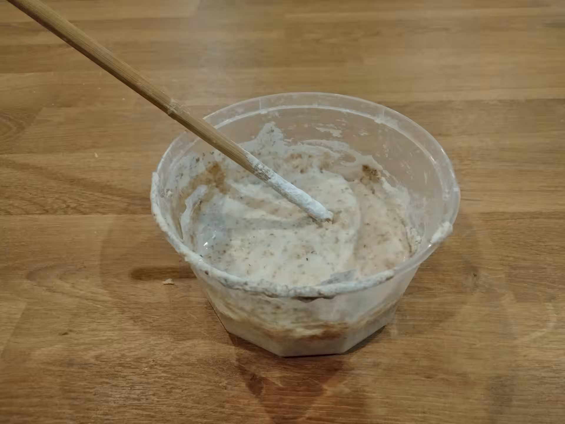 Fully developed sourdough, ready for baking